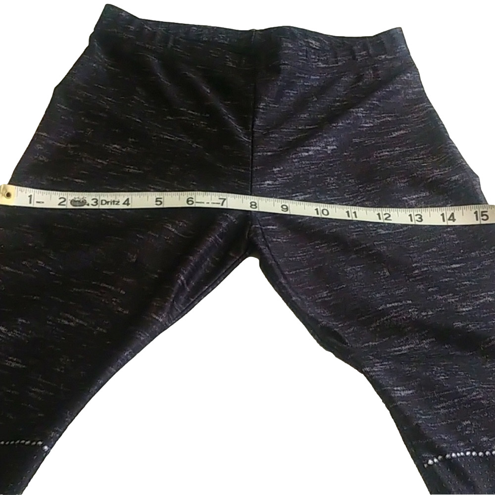 Terez Starry Eyed Skull Leggings Black Heathered Gothic Punk Rock XL (Fits XS/S) - Picture 5 of 13